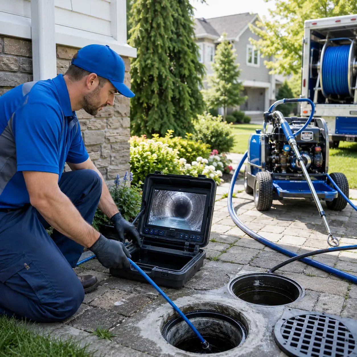 Outdoor drain cleaning professionals serving Hanford, CA